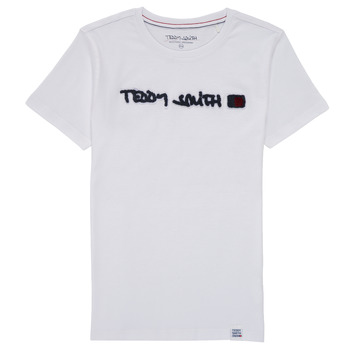 vaatteet Pojat Lyhythihainen t-paita Teddy Smith TCLAP Valkoinen