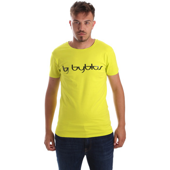 vaatteet Miehet Lyhythihainen t-paita Byblos Blu 2MT0023 TE0048 Keltainen