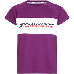 vaatteet Naiset Lyhythihainen t-paita Tommy Hilfiger S10S100331 Violetti