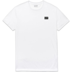 vaatteet Miehet Lyhythihainen t-paita Ea7 Emporio Armani 3HPT02 PJT3Z Valkoinen