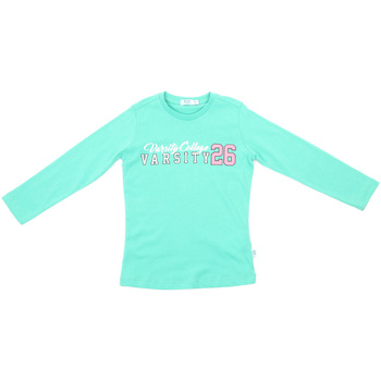 vaatteet Lapset T-paidat pitkillä hihoilla Melby 70C5615 Vihreä