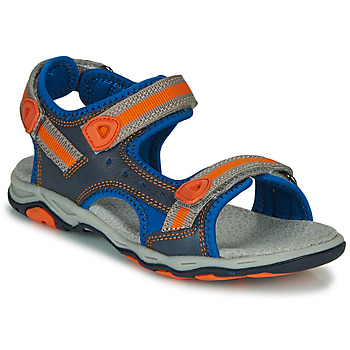kengät Pojat Sandaalit ja avokkaat Kickers KIWI Sininen / Oranssi