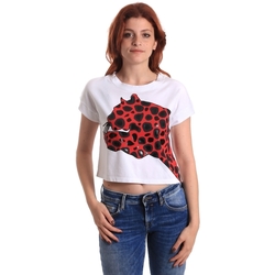 vaatteet Naiset Lyhythihainen t-paita Fornarina SE175L32JG0709 Punainen
