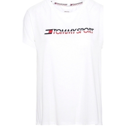 vaatteet Naiset Lyhythihainen t-paita Tommy Hilfiger S10S100061 Valkoinen