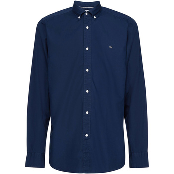 vaatteet Miehet Pitkähihainen paitapusero Calvin Klein Jeans K10K105284 Sininen