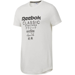 vaatteet Miehet Lyhythihainen t-paita Reebok Sport DJ1893 Valkoinen