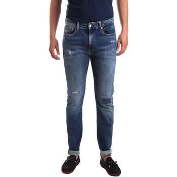 vaatteet Miehet Slim-farkut Calvin Klein Jeans J30J311691 Sininen