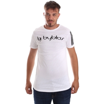 vaatteet Miehet Lyhythihainen t-paita Byblos Blu 2MT0016 TE0046 Valkoinen