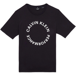 vaatteet Miehet Lyhythihainen t-paita Calvin Klein Jeans 00GMF9K292 Musta