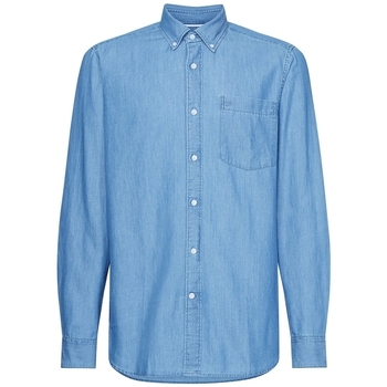 vaatteet Miehet Pitkähihainen paitapusero Calvin Klein Jeans K10K105288 Sininen