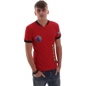 vaatteet Miehet Lyhythihainen t-paita Versace B3GVB71410618537 Punainen