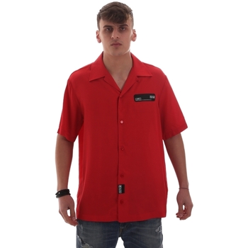vaatteet Miehet Lyhythihainen paitapusero Versace B1GVB60207619537 Punainen