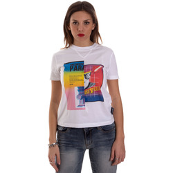 vaatteet Naiset Lyhythihainen t-paita Versace B2HVB7V630331003 Valkoinen