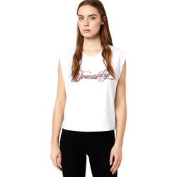 vaatteet Naiset Lyhythihainen t-paita Liu Jo FA0113 J5940 Valkoinen