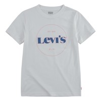 vaatteet Pojat Lyhythihainen t-paita Levi's 9ED415-001 Valkoinen