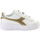 kengät Lapset Tennarit Diadora 101.176596 01 C1070 White/Gold Kulta