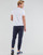 vaatteet Miehet Lyhythihainen t-paita Polo Ralph Lauren T-SHIRT AJUSTE COL ROND EN COTON LOGO PONY PLAYER Valkoinen