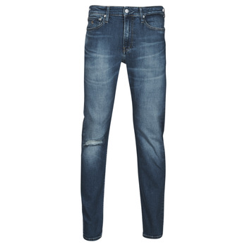 vaatteet Miehet Suorat farkut Calvin Klein Jeans SLIM TAPER Sininen