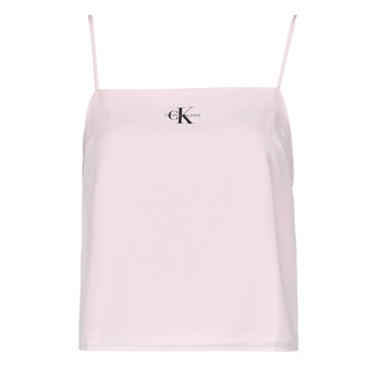 vaatteet Naiset Topit / Puserot Calvin Klein Jeans MONOGRAM CAMI TOP Vaaleanpunainen