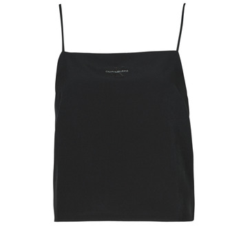 vaatteet Naiset Topit / Puserot Calvin Klein Jeans MONOGRAM CAMI TOP Musta
