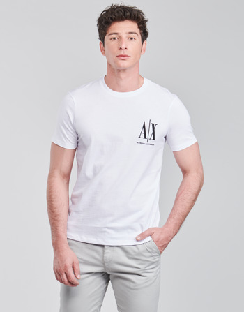 vaatteet Miehet Lyhythihainen t-paita Armani Exchange 8NZTPH-ZJH4Z Valkoinen
