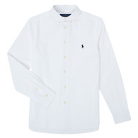 vaatteet Pojat Pitkähihainen paitapusero Polo Ralph Lauren CAMIZA Valkoinen