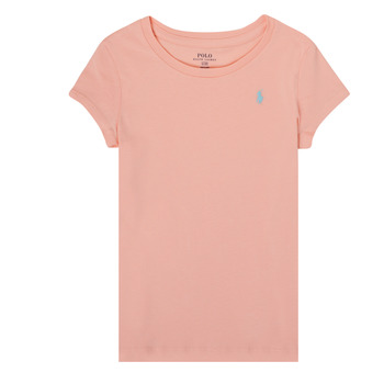 vaatteet Tytöt Lyhythihainen t-paita Polo Ralph Lauren SIDONIE Vaaleanpunainen