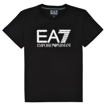 vaatteet Pojat Lyhythihainen t-paita Emporio Armani EA7 3KBT53-BJ02Z-1200 Musta