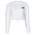vaatteet Naiset Svetari Tommy Jeans TJW SUPER CROPPED BADGE CREW Valkoinen