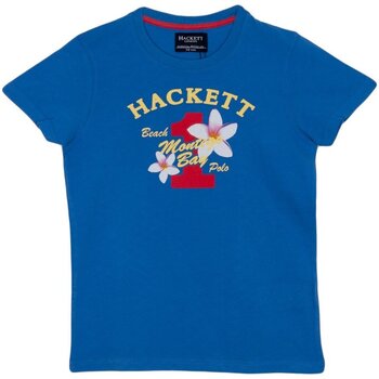 vaatteet Pojat Lyhythihainen t-paita Hackett HK500152-545 Sininen