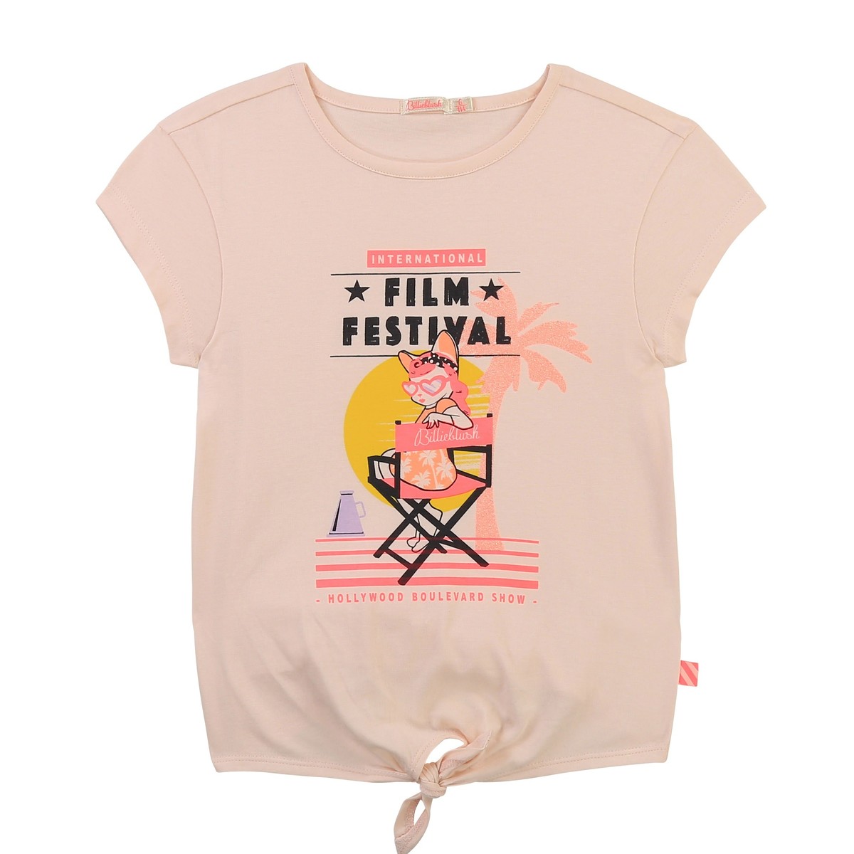 vaatteet Tytöt Lyhythihainen t-paita Billieblush U15852-44F Vaaleanpunainen