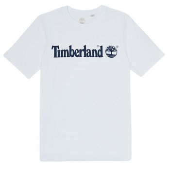 vaatteet Pojat Lyhythihainen t-paita Timberland FONTANA Valkoinen