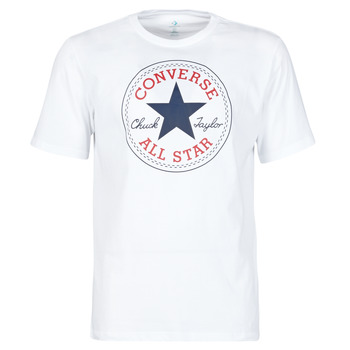 vaatteet Miehet Lyhythihainen t-paita Converse NOVA CHUCK PATCH TEE Valkoinen