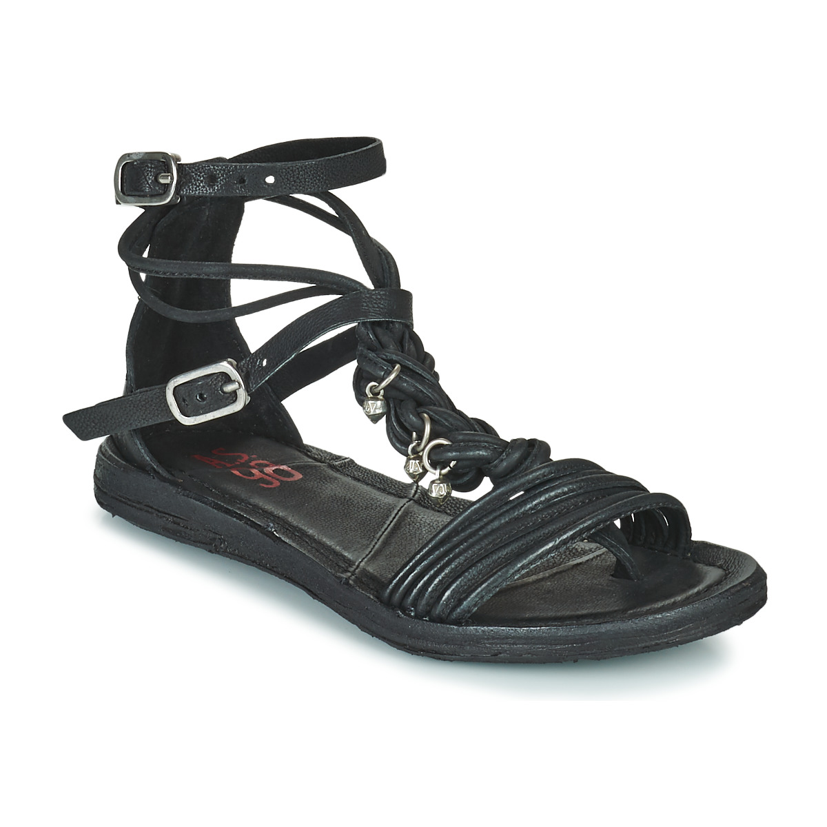 kengät Naiset Sandaalit ja avokkaat Airstep / A.S.98 RAMOS TORSADE Musta