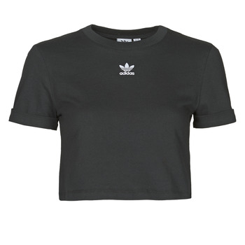 vaatteet Naiset Lyhythihainen t-paita adidas Originals CROP TOP Musta