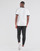 vaatteet Miehet Lyhythihainen t-paita adidas Originals 3-STRIPES TEE Valkoinen