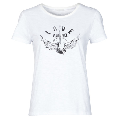 vaatteet Naiset Lyhythihainen t-paita Ikks BS10185-11 Vaalea