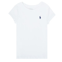 vaatteet Tytöt Lyhythihainen t-paita Polo Ralph Lauren NOUVAL Valkoinen