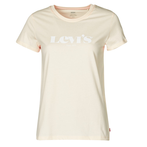 vaatteet Naiset Lyhythihainen t-paita Levi's THE PERFECT TEE Beige