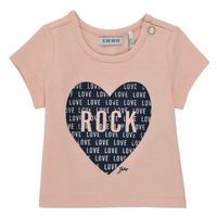 vaatteet Tytöt Lyhythihainen t-paita Ikks XS10120-31 Vaaleanpunainen