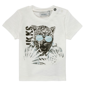 vaatteet Pojat Lyhythihainen t-paita Ikks XS10161-19 Valkoinen