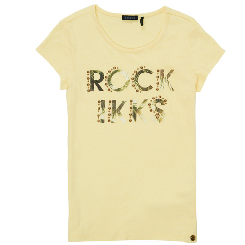 vaatteet Tytöt Lyhythihainen t-paita Ikks XS10182-73-C Keltainen