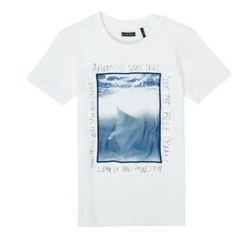 vaatteet Pojat Lyhythihainen t-paita Ikks XS10033-19-C Valkoinen