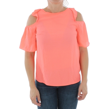 vaatteet Naiset Lyhythihainen t-paita Naf Naf JULIETTE 16 ROSE NEON Oranssi