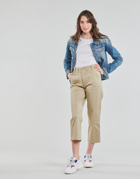 vaatteet Naiset Chino-housut / Porkkanahousut Tommy Jeans TJW HIGH RISE STRAIGHT Beige