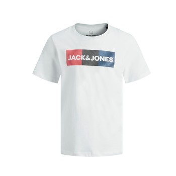 vaatteet Pojat Lyhythihainen t-paita Jack & Jones JJECORP LOGO PLAY TEE Valkoinen