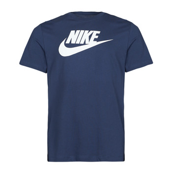 vaatteet Miehet Lyhythihainen t-paita Nike NSTEE ICON FUTURA Laivastonsininen / Valkoinen