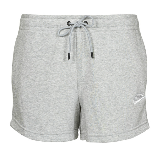 vaatteet Naiset Shortsit / Bermuda-shortsit Nike NSESSNTL FLC HR SHORT FT Harmaa / Valkoinen