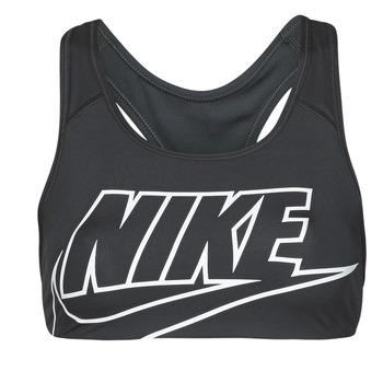 vaatteet Naiset Urheiluliivit Nike DF SWSH FUTURA GX BRA Musta / Valkoinen
