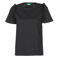 vaatteet Naiset Lyhythihainen t-paita Benetton MARIELLA Musta